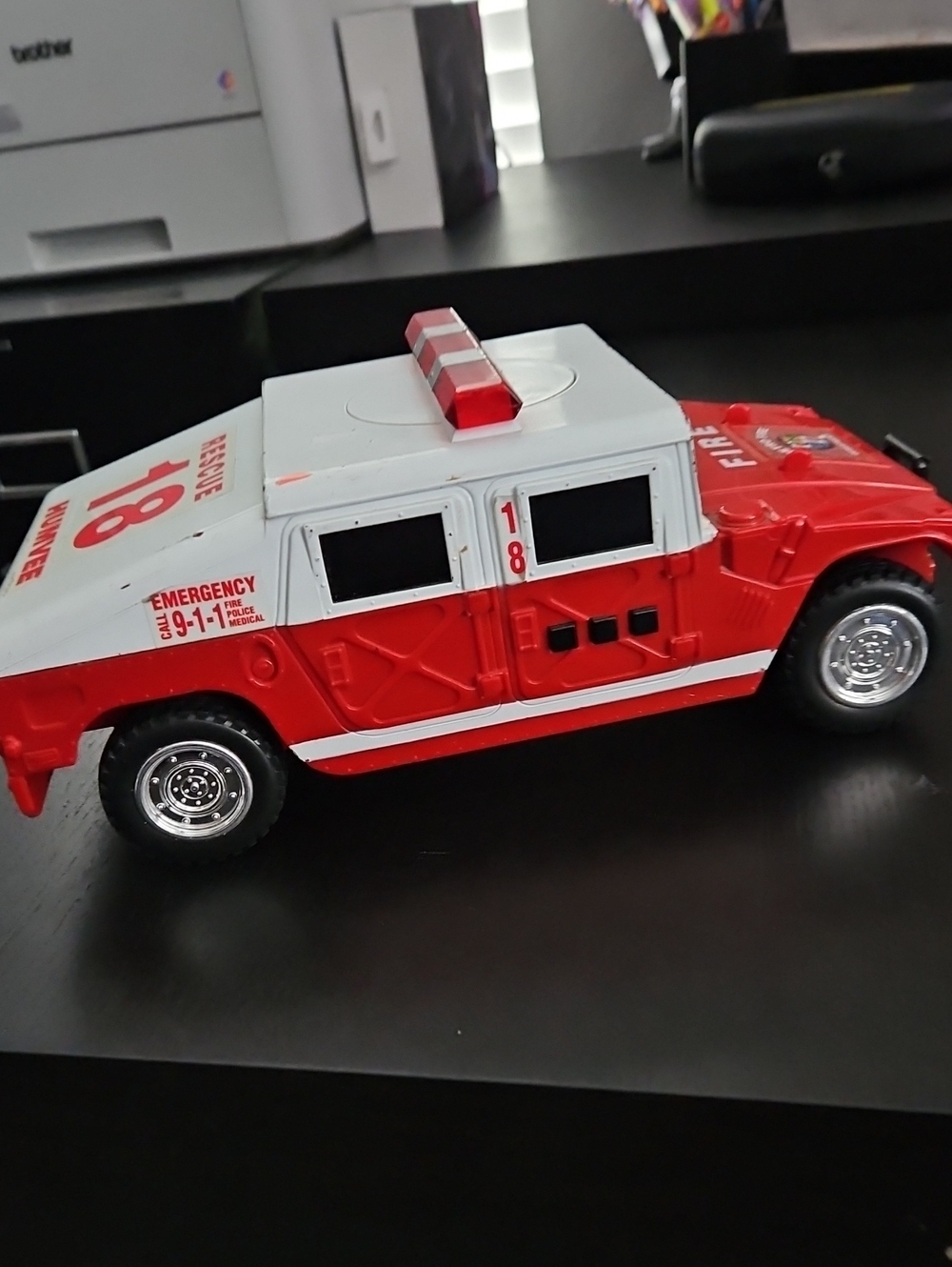Vintage TONKA 1999 Fire Rescue Humvee - Picture 6 of 8